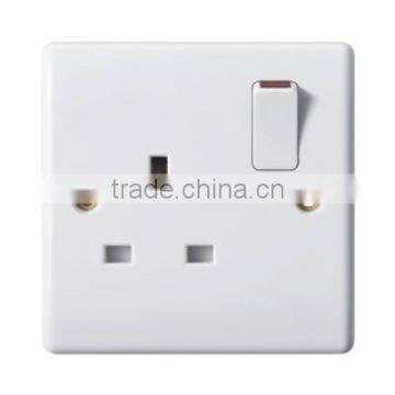 13A single socket with light and 1way wall switch