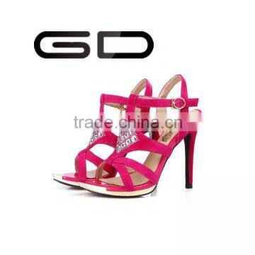 GD sexy open-toe back-bondage roman woman high-heeled sandals