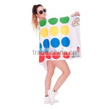 Hot sale 2015 round reactive personalized wholesale microfiber cotton printed colorful OEM promotional beach towel backpack                        
                                                Quality Choice