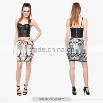 Cheap Indian Paint Beach Girls Tight Slim Mini Skirt High Quality 3d Digital Full Print Custom Hot Sale Tube Stretchy Skirt photo-3