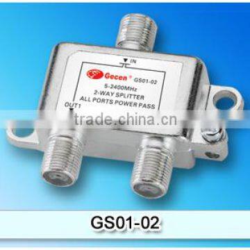5-2400MHz 2 way satellite spliiter