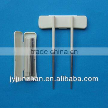 Stainless Steel Chopstick Spoon With Rose Handle Made in China ( With Blue Flower Stick On) photo-4