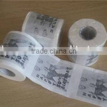 OEM Custom Alibaba china supplier printed toilet paper with logo