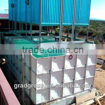 GRAD fiberglass overhead water tanks