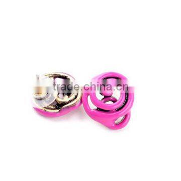 New Design Elegant Enamel Stud Earring Funky Earrings for Girls/