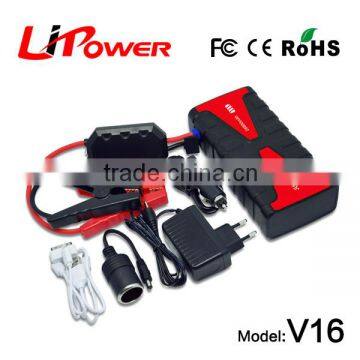 CE / ROHS / FCC / MSDS Certification 12v car battery charger 18000mAh emergency car jump starter for car starting