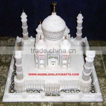 Carved Marble Taj Mahal Replica