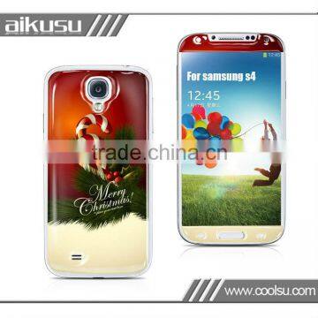 2013 for samsung s4 pu skin with Christmas theme