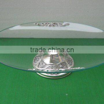 round glass tray