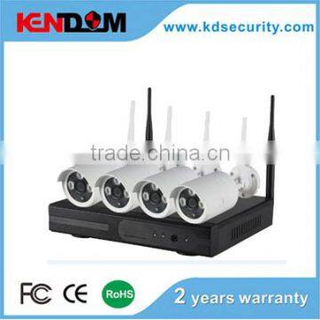 4CH wireless cctv kit 4 bullet wireless video camera CE,FCC,RoHS ip camera kit