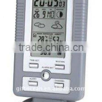 digital radio controlled clock with weather station