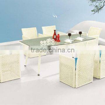 weatherproof rattan furniture cafe table chair set