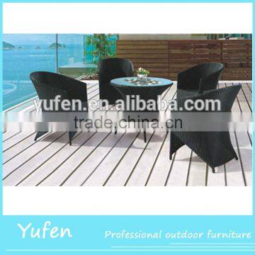 rattan tables and chairs for restaurant used