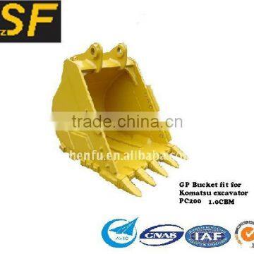 General purpose bucket fit for Komatsu excavator PC200