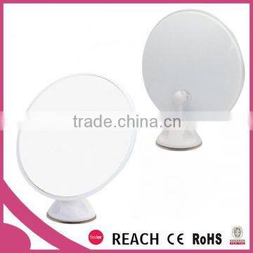 Single side free rotating decorative wall mirror with suction cup