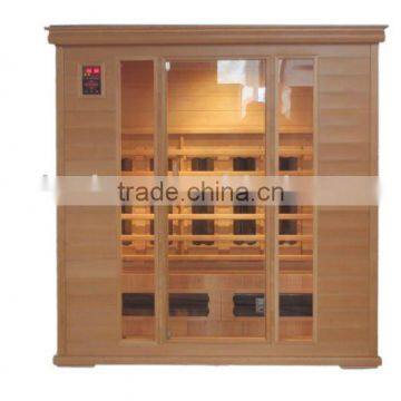 1--4person hemlock 8pcs heater system ceramic far infrared sauna room