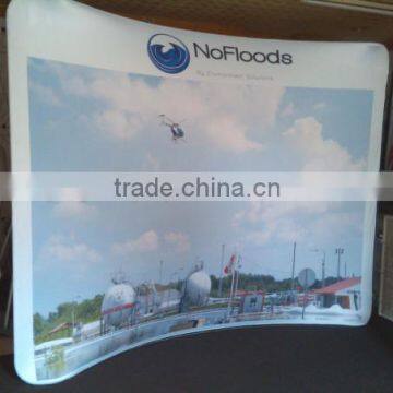 advertising curved display for trade show