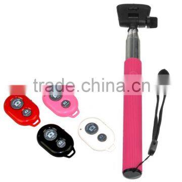 SELFIE Handheld Monopod Telescopic Stick Pole Holder + Bluetooth Remote SHUTTER