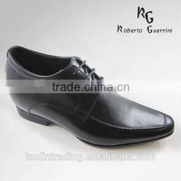 lace up leather height increasing men shoes