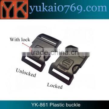 Yukai fashion plastic paracord buckle/plastic buckle for 25 mm webbing