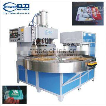 HR-15KW-4AC full automatic rotary high frequency welding and cutting machine with robot