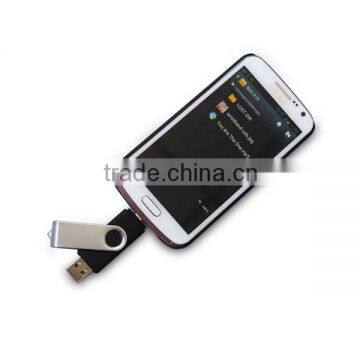 promotional bulk personalized gifts mobile phone ogt USB pen drive