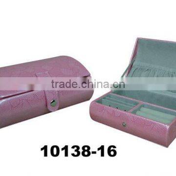 Pink wholesale jewelry box with snap from CHINA