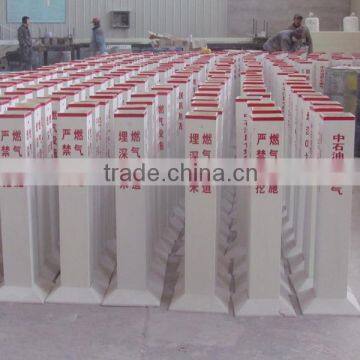 Cable lines Fiberglass logo pile, frp logo pile made in China