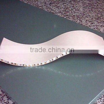 Customed curved aluminum honeycomb panel AHP1009