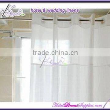 water proof fabric hookless bath curtains for hotels, motels-180*200cm