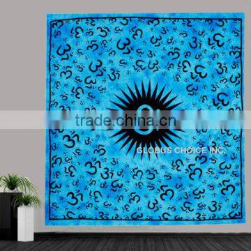 OM Aum YOGA Indian Chakra hippie Boho Wall Hanging Tapestry