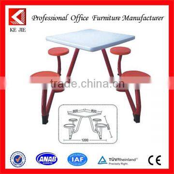 /four people dining table and chair stainless steel dining table top rectangle 6 seaters metal dinning table set