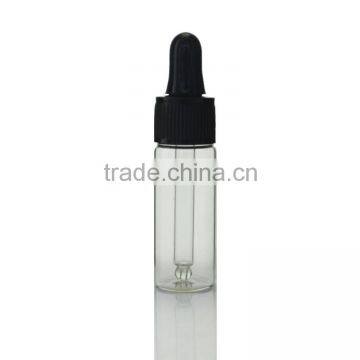 9ml Empty Clear Round Glass Bottles for Essential Oils with Glass Eye Dropper