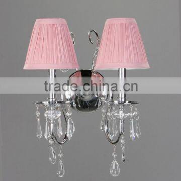 2015 Metal Crystal Wall Lamp/Light Wite White Glass Lamp Shade photo-3