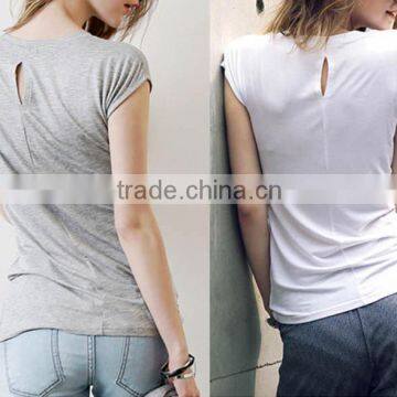 Solid Dri Fit Color Women Blank Short Sleeve Cotton t Shirt Quality Choice photo-4