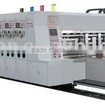 HIGH-SPEED CORRUGATEO CARTON PRINTING PRESSING SLICING CORNERAND GROOVING MACHINE