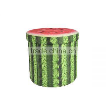 Watermelon Printing Folding Ottoman Seat Stool photo-2