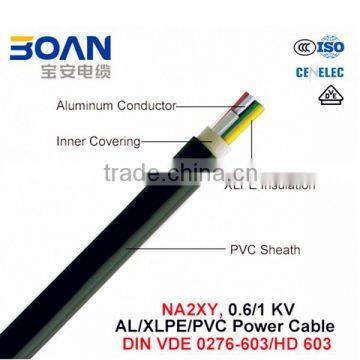 Na2xy Power Cable 0.6/1Kv Al/XLPE/PVC DIN VDE 0276-603/HD 603