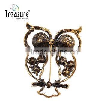 Brand Treasure Owl Brooch Yiwu Latest Design Personality Diamond Owl Brooch photo-3