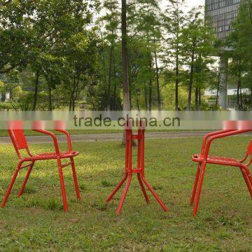 Cheap outdoor metal table and chair set