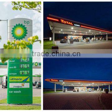 Double sided pylon sign for outdoor led display/petrol station pylon sign