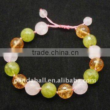 Semi Precious Stone Bracelet(BJEW-Q094-1)