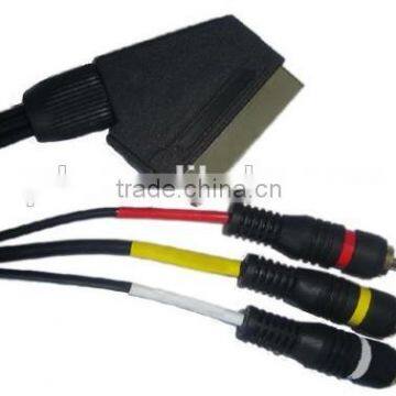 scart to 3rca cable