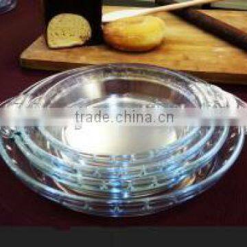 cheap clear glass bakeware/pyrex glass round bakeware set