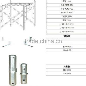 China Supplier Snap-On or Punch Hole Frames Scaffolding