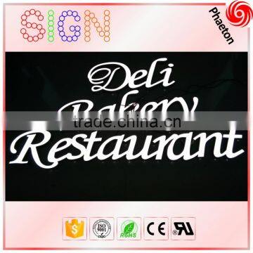 Large outdoor led restaurant signs design