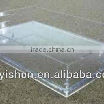 Customized acrylic tray clear stacking acrylic trays