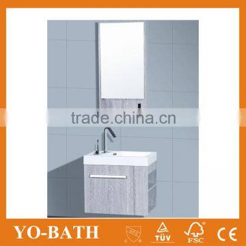 waterproof board modern bathroom vanity cabinet with mirror