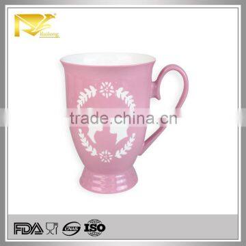 Drinkware die cut glazed ceramic a mug, valentine gift, mugs and cups for wedding