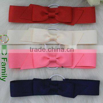 Grosgrain Ribbon Packing Bow With Stretch Loop